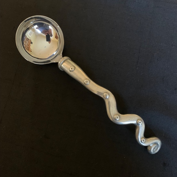 Contemporary Pewter/Stainless Ladle - Picture 3 of 7